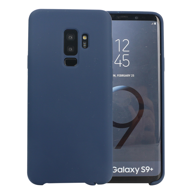 Galaxy S9+ (Plus) Pro Silicone Hard Case (Navy Blue)